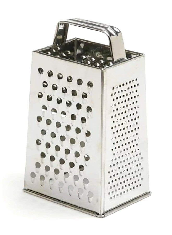 New Trend Stainless Steel Cheese Vegetable Grater 4 Side for Cheese Vegetable Grater Slicer Kaddukas for Multipurpose for Kitchen Cutter and Slicer